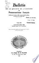 Télécharger le livre libro Bulletin De La Société De L'histoire Du Protestantisme Français